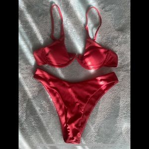 ribbed underwire bikini